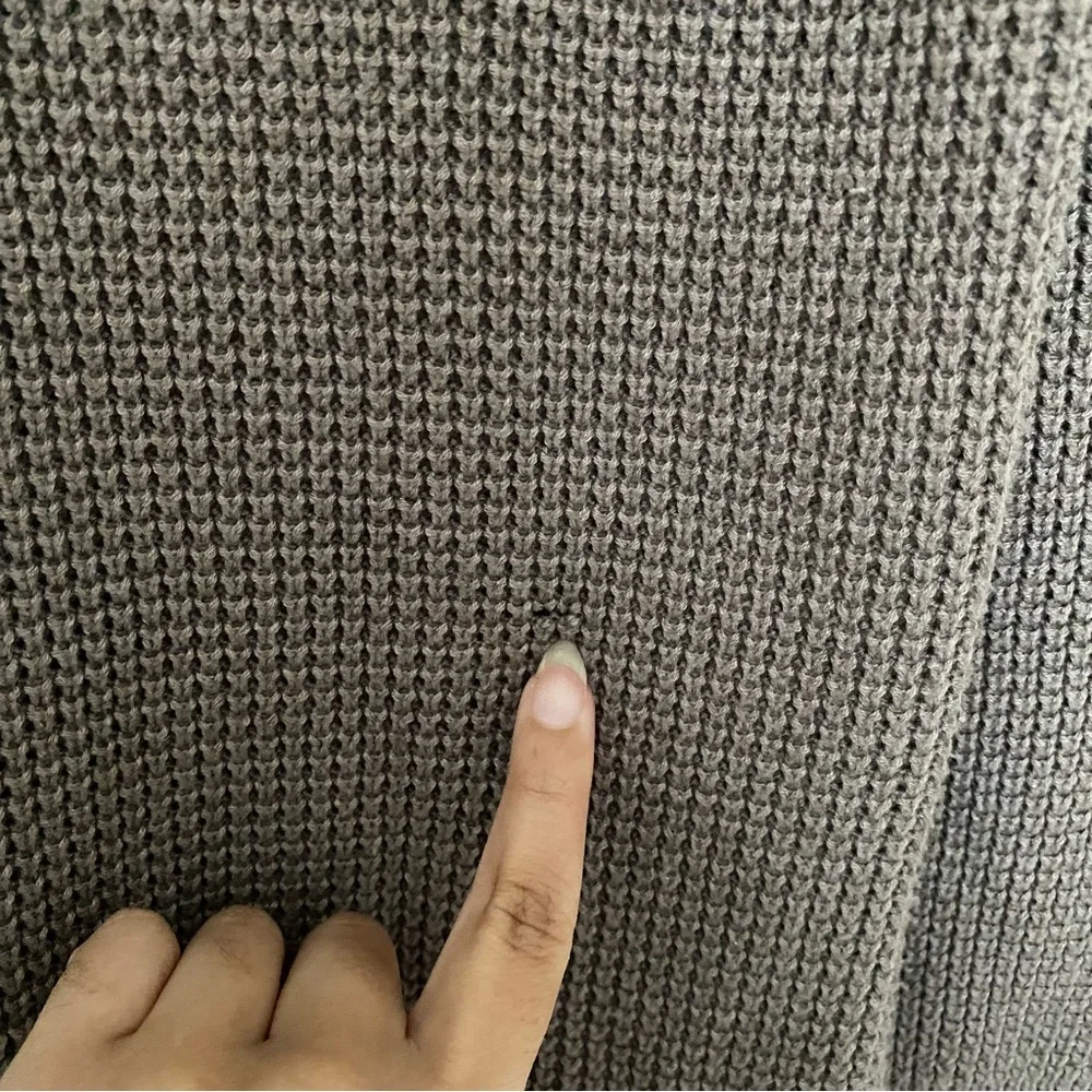 Wool Blend Knit Polo Sweater Women Long Sleeve V Neck Top With Collar - Picture 4 of 9